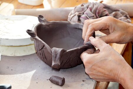 Clay decor element