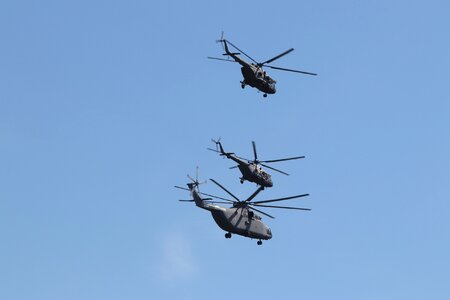 Flying moscow victory day