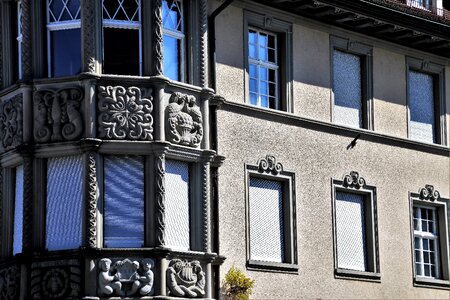 Building old in the shadows photo