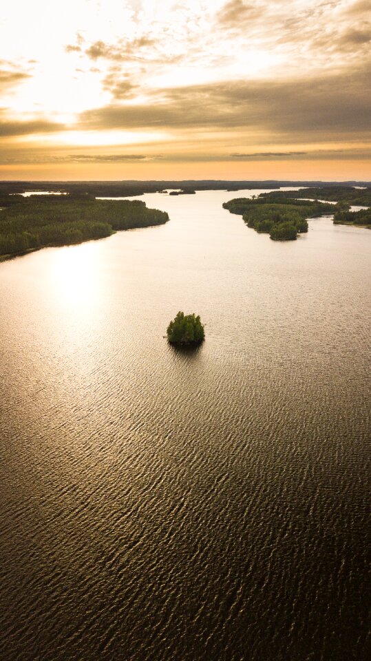 Pike water lake landscape