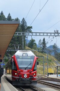 Switzerland train blue train