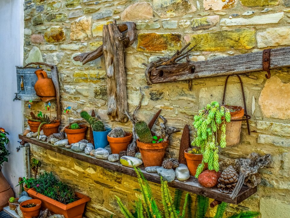 Pottery flower pot decorative