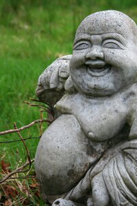 Laughing buddha statue fun funny photo