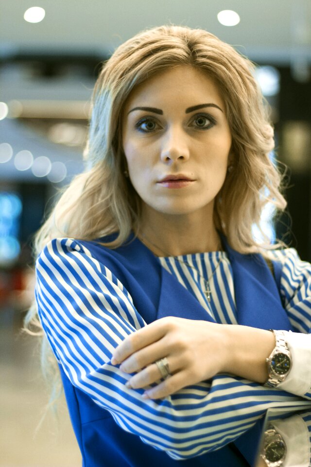 Beautiful woman office
