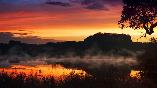 Water mirroring clouds