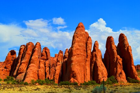Utah blue sky red stone