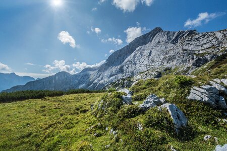 Nature mountain clouds photo