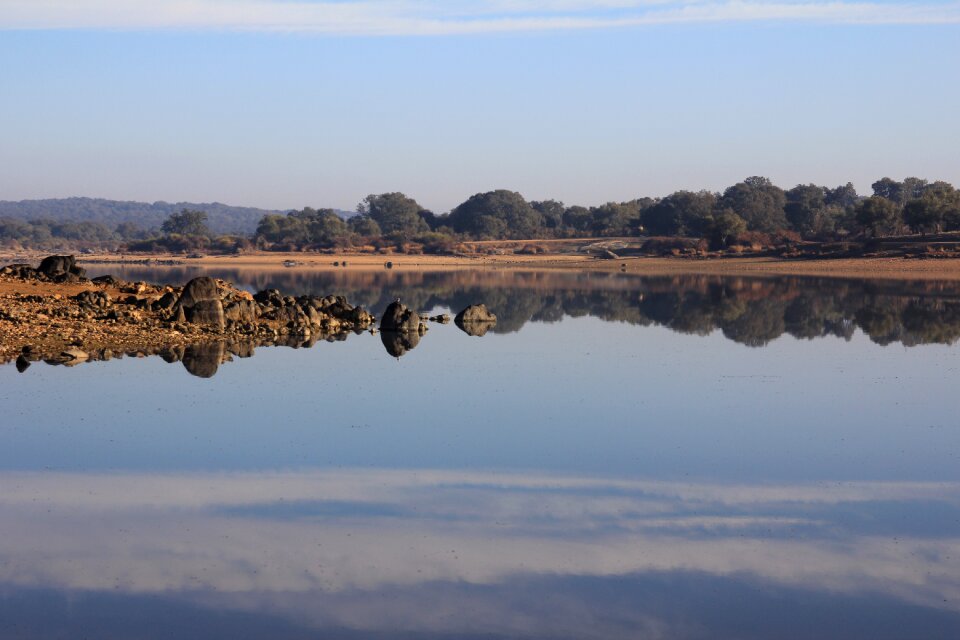 Reflection nature landscape