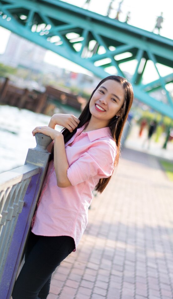 Graceful smiling girly