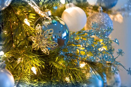 Festive blue ball