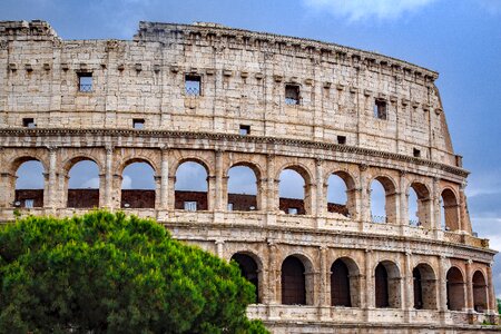 Roman architecture coliseum photo