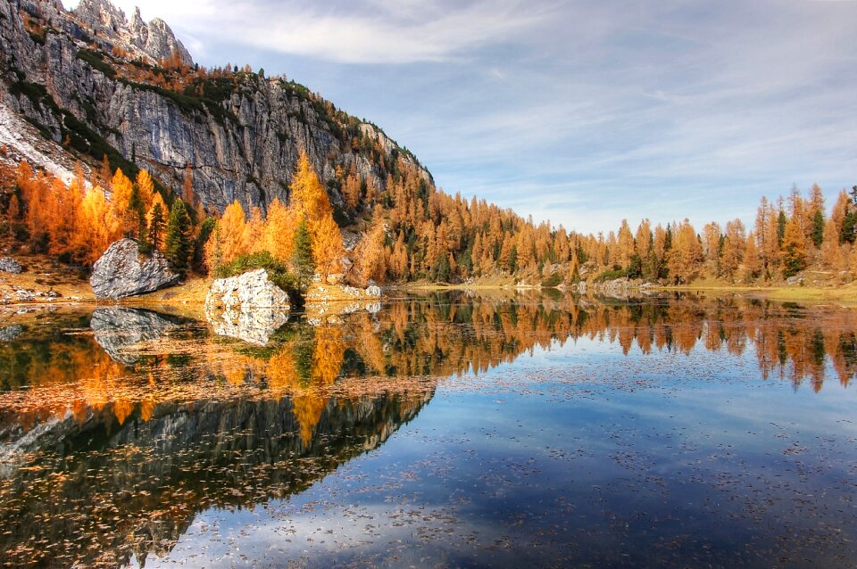 Alpine nature lake photo