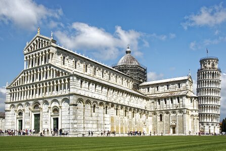 The cathedral of santa maria assunta baptistery church photo