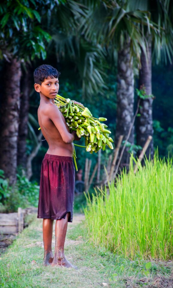 Boy child poor