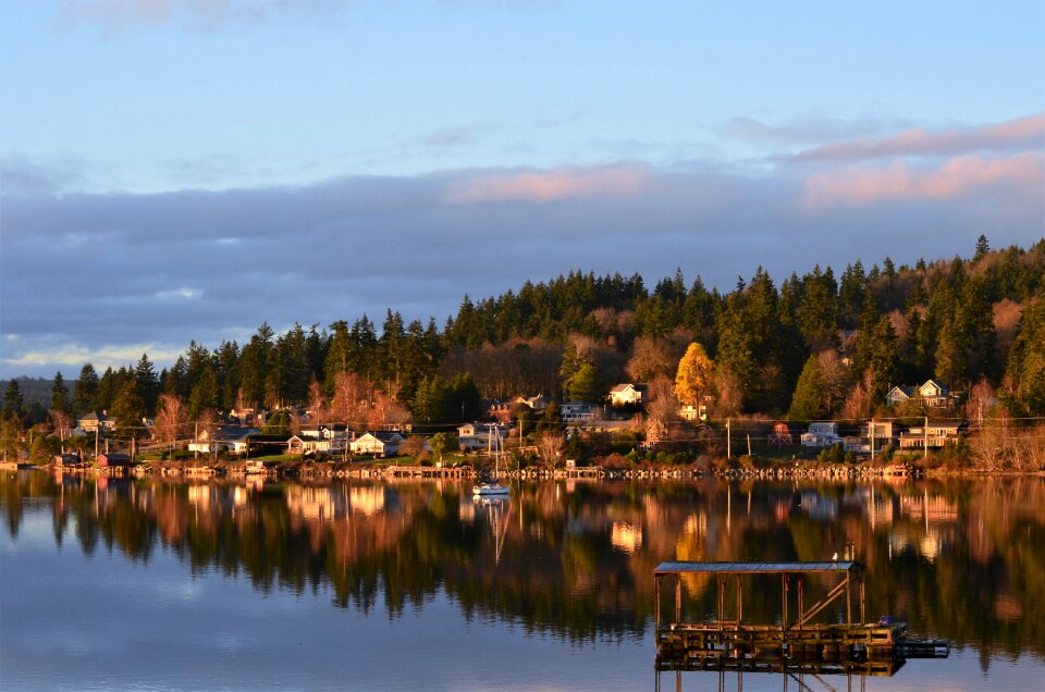 Sunset fall beach