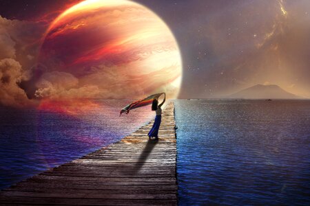 Star sky space