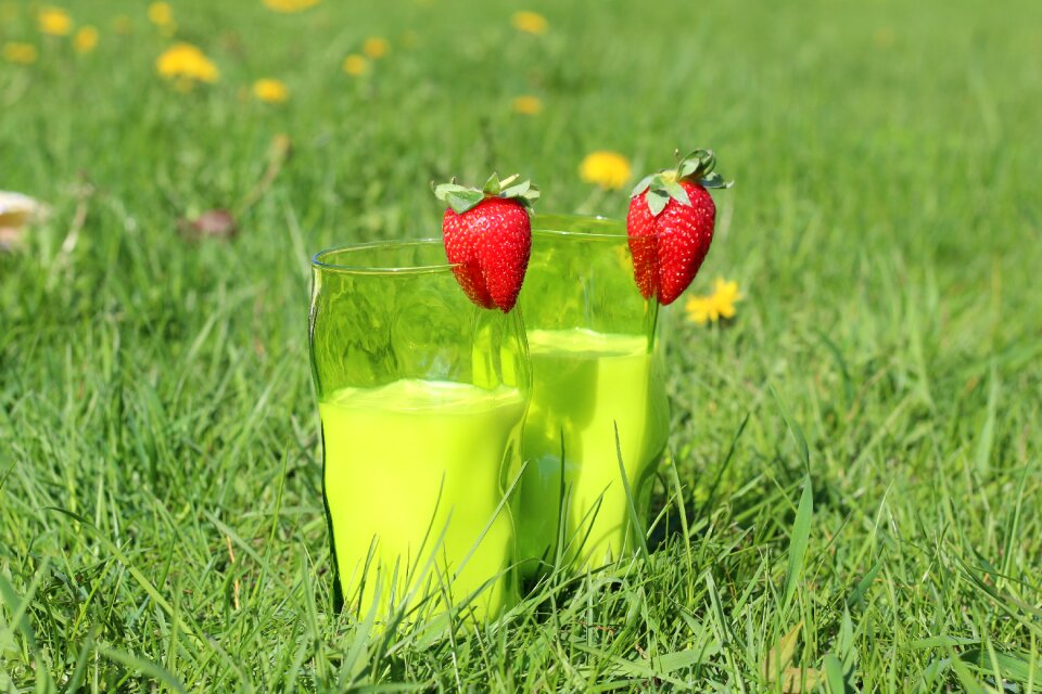 Strawberry milk grass