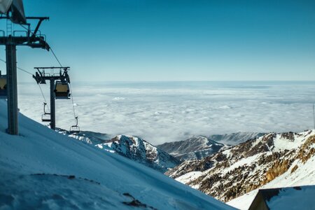 Kazakhstan mountains winter