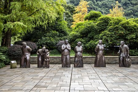 Stone carving art statue