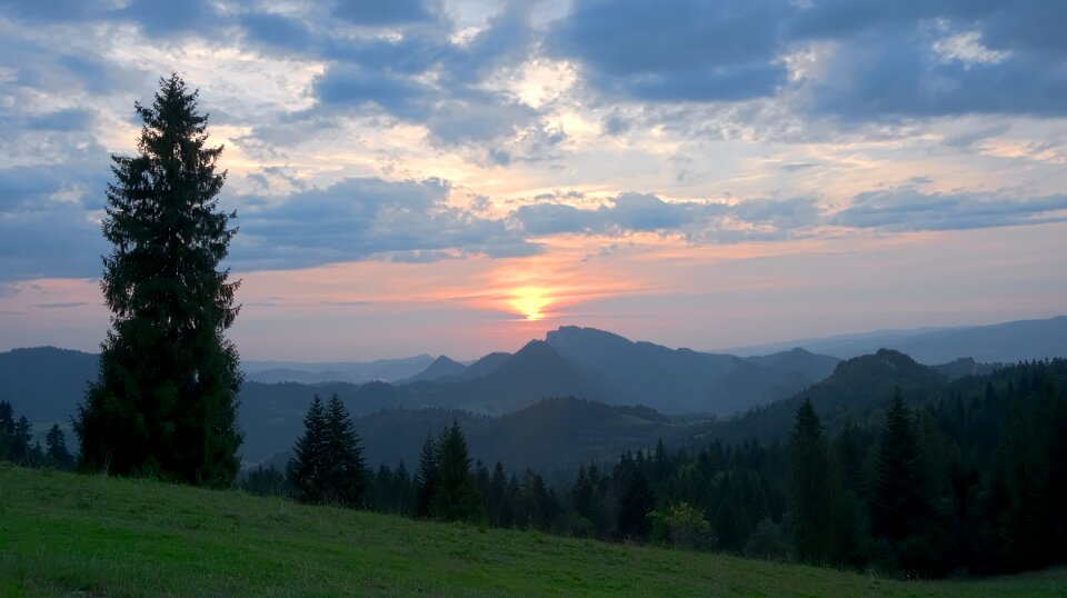 Mountains beskids tree photo