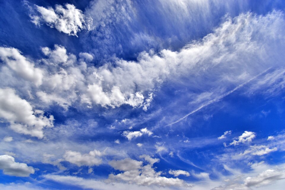 Atmosphere cloudy blue