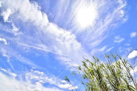Atmosphere cloudy blue