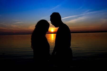 Lake romantic pray