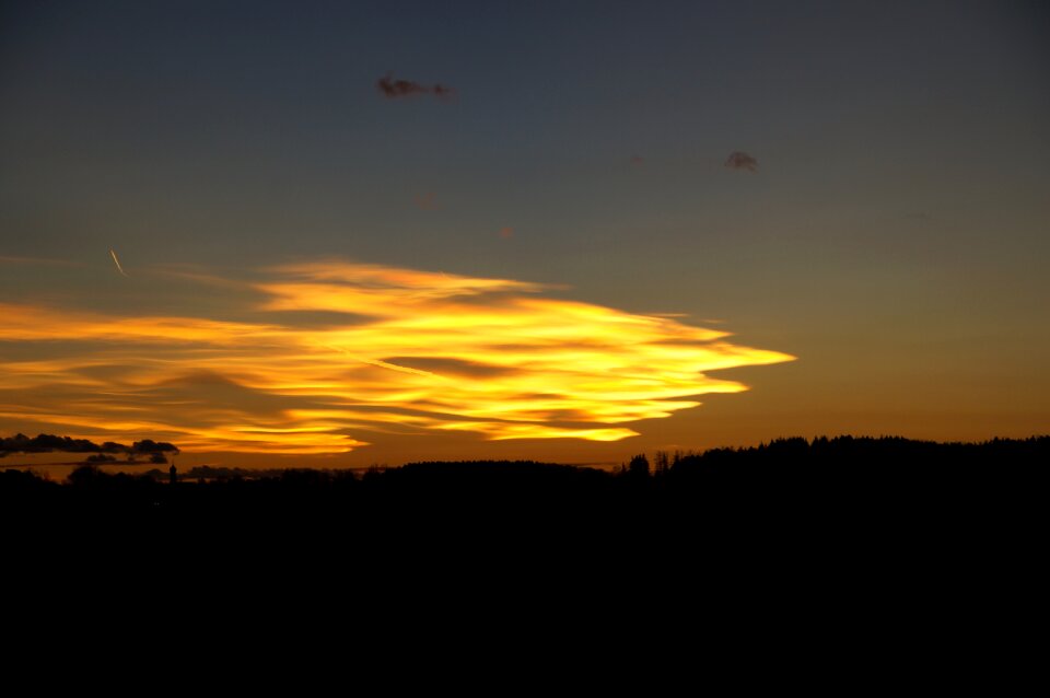 Clouds beautiful dusk