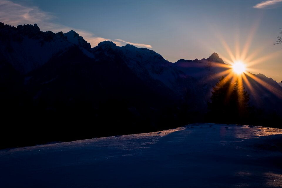 Morning in the morning mountains