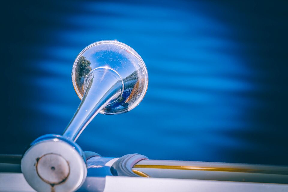 Stainless steel boat fanfare boat horn