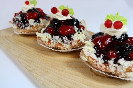 Pastry fruits of the forest baker