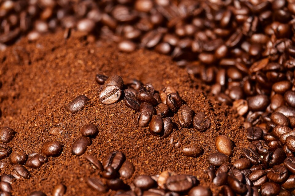 Caffeine ground ground coffee