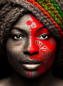 Black african painting