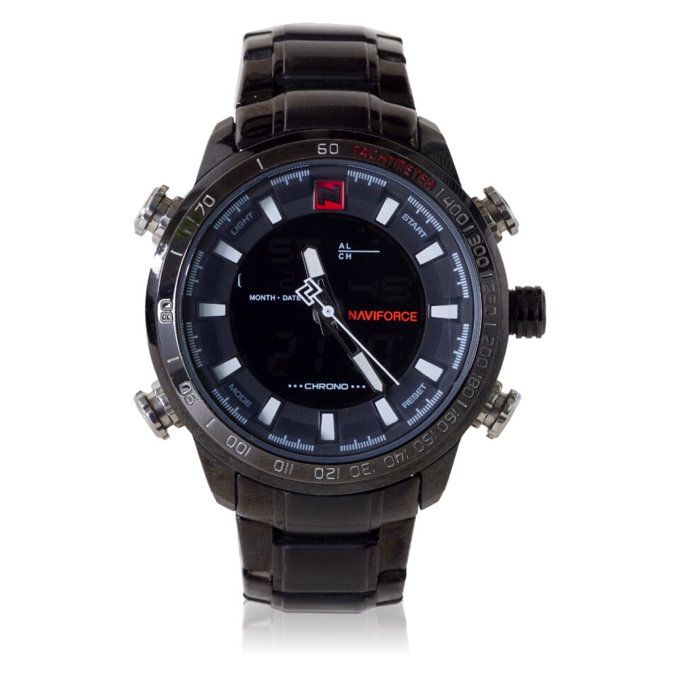 Clock wristwatch isolated