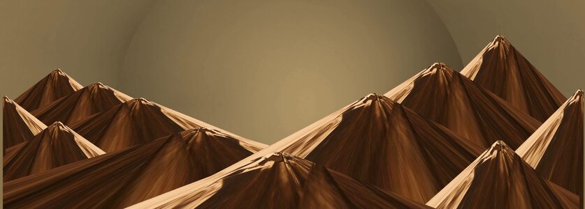 Solar system mountains panoramic