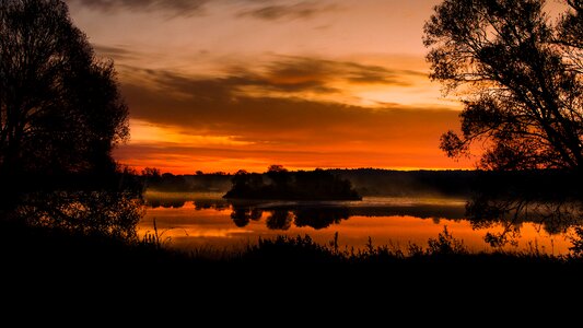 Lake water sky photo