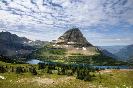 Mountains skyline peaks photo