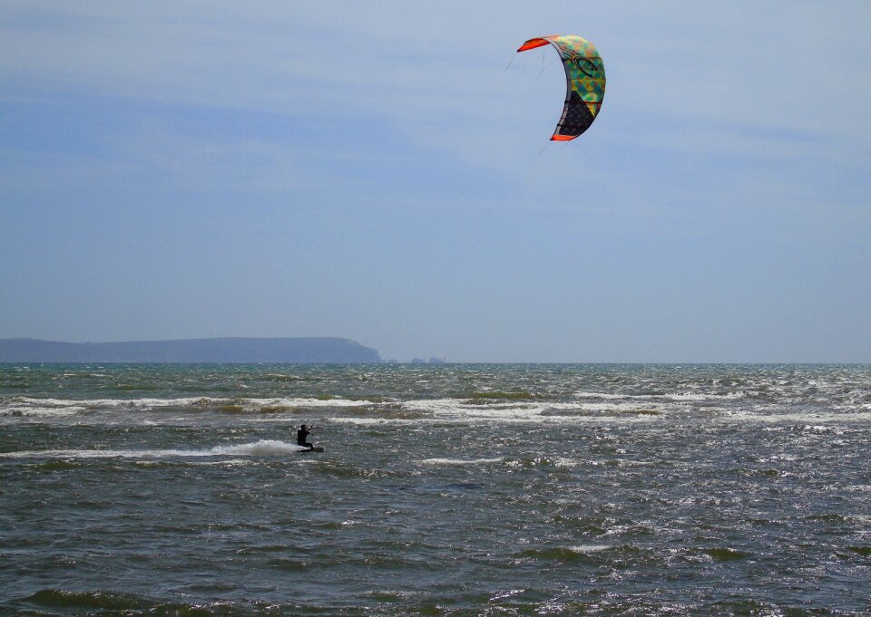 Surfer surfing water