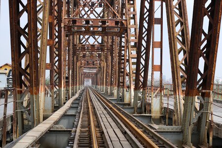 Old bridge ha noi vietnam