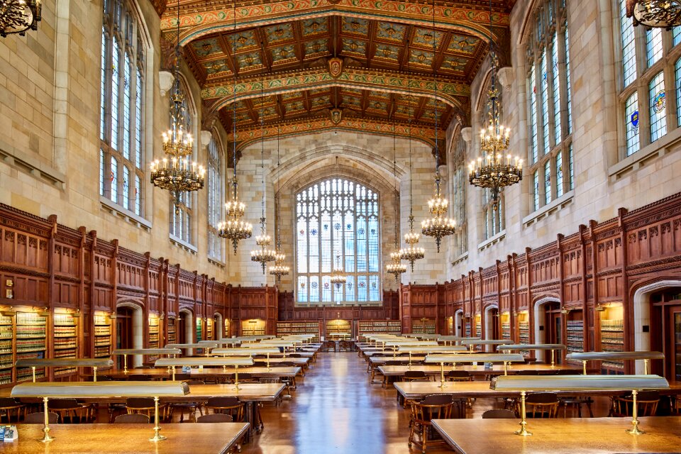 Library interior old