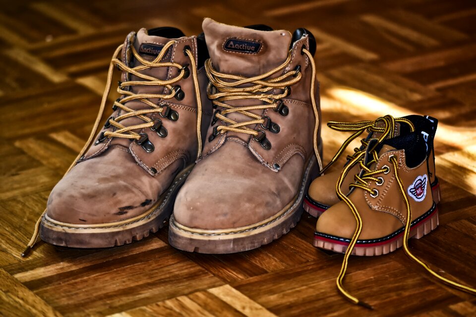 Small large hiking shoes