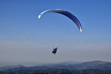 Parachute flying flight photo