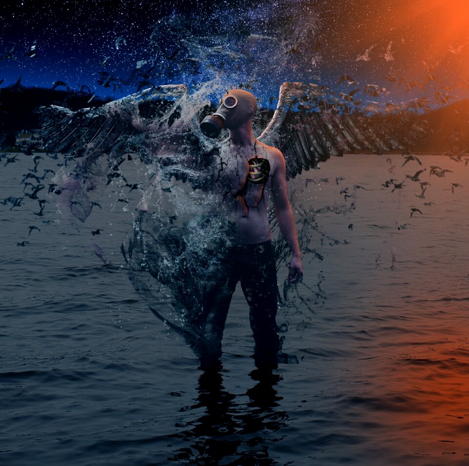 Water reflection motion