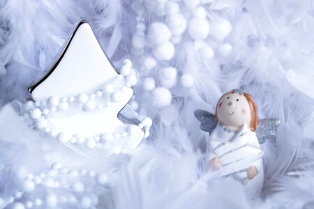 Snow angel figure wing