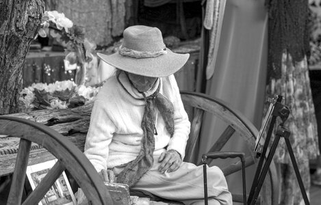 Creative portrait grandparents