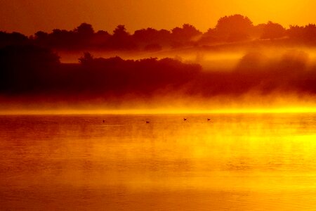 Haze light water photo