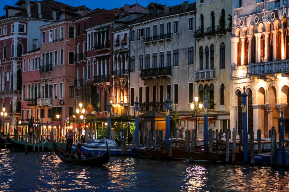 Gondola very romantic channel