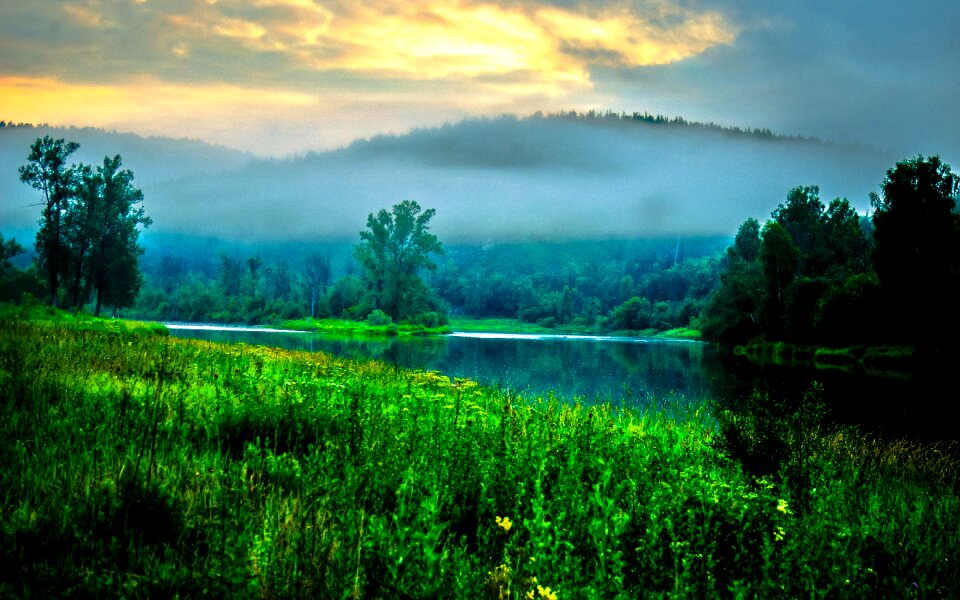 Landscape nature reflection