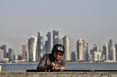 Enjoying weather doha gray fish