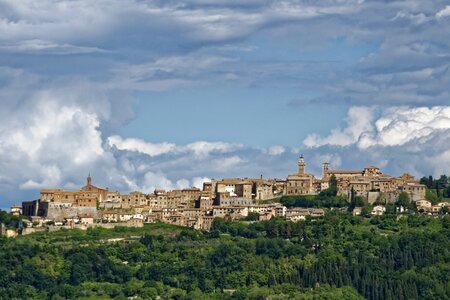 Panorama historic center landscape